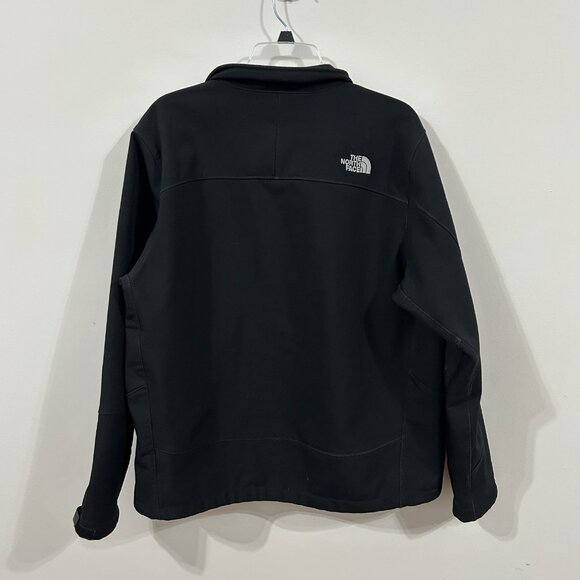 The North Face Black Faux Fur Lined Soft Shell Windwall Jacket - Men's Large - Picture 9 of 12